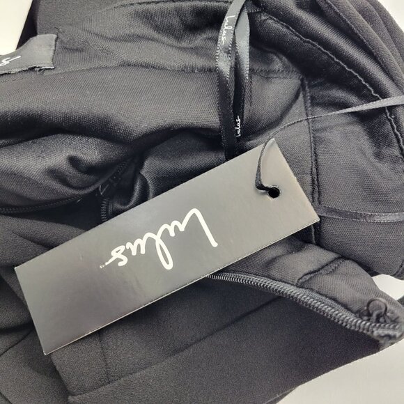 NWT Lulu's Can't Take My Eyes Off Of You Black Halter Low Back Maxi Dress Sz XS - Picture 12 of 14